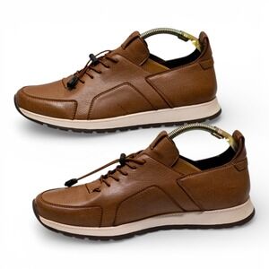 Kenneth Cole Reaction Sneakers Mens 10.5 Brown Like New Bungee Design 213211